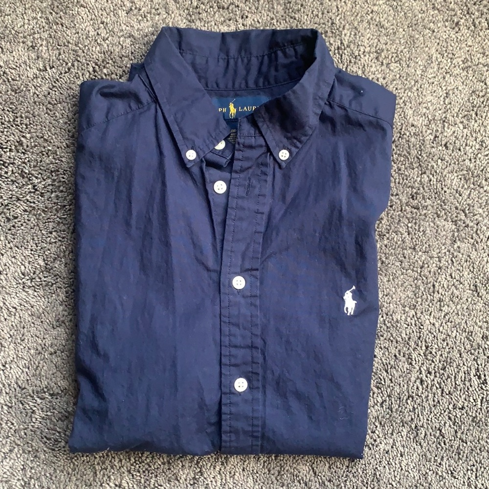 Polo Ralph Lauren blue shirt sleeve
